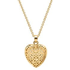 FLO Accessories FLO Parfémový náhrdelník ve tvaru srdce (Pozlacený 14K)