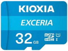 KIOXIA SDHC 32GB micro paměťová karta EXCERIA M203, UHS-I (U1) (100MB/s) Class 10 + adaptér