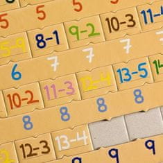 LARSEN Puzzle Matematika: odečítání 81 dílků