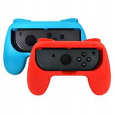 MariGames 2x držák HandGrip / Joy-Con pro Nintendo Switch - červená / modrá