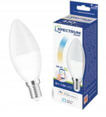 Spectrum Smart WiFi svíčka E14 5W 230V stmívatelná TUYA