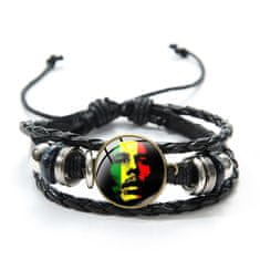 PREDATOR Q1 Bob Marley - Kožený náramek pro fandy reggae: Model 1/V