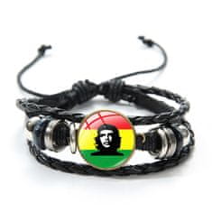 PREDATOR Q1 Che Guevara kožený náramek - Model 10 / V: Revoluční doplněk s stylem.