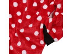 sarcia.eu Dívčí mikina Disney Minnie Mouse / Župan / Puntíková deka, Deka s kapucí, Snuddie 104-116 cm