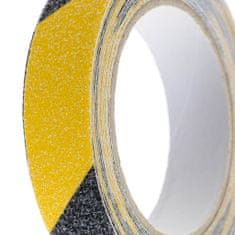 Aga Protiskluzová ochranná páska 2,5 cmx5 m černá/žlutá