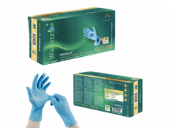 Walletz4U Nitrilové vyšetřovací rukavice modré 100 ks velikost XL