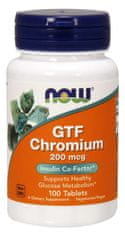 NOW Foods Chromium GTF, 200 µg, 100 tablet