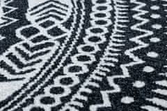Dywany Łuszczów AKCE: 120x120 (průměr) kruh cm Kusový koberec Napkin black kruh 120x120 (průměr) kruh