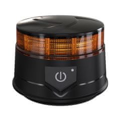 Stualarm AKU LED maják, 30x0,7W oranžový, magnet, ECE R65 R10 (wlbat313)
