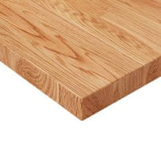 Greatstore Čtvercová stolní deska světle hnědá 50x50x4 cm ošetřený dub