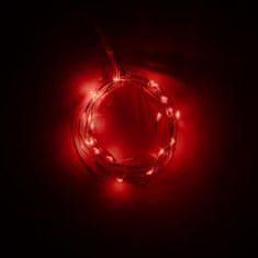 DecoLED DecoLED LED světelný řetěz na baterie - červený, 20 diod, 2,3 m