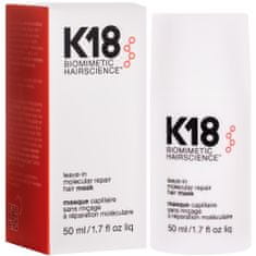 K18 Leave-in Molecular Repair Hair Mask - obnovovací maska pro poškozené vlasy, bez oplachování 50ml