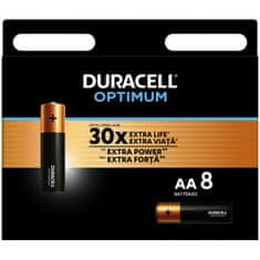 Duracell ALKALICKÉ baterie AA LR6 OPTIMUM 8ks