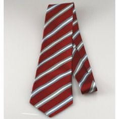 Giori Milano RS0804 hedvábná kravata červeno-bílá