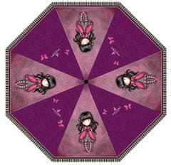Chanos Luxusní skládací vystřelovací deštník Gorjuss Santoro růžový