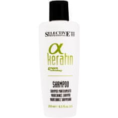 SELECTIVE Alpha Keratin Shampoo - šampon po kúře pro narovnání vlasů keratinem, 250 ml
