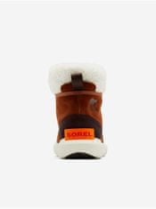 Sorel Hnědé dámské kotníkové semišové zimní boty s umělým kožíškem SOREL Explorer II Carnival Cozy 37