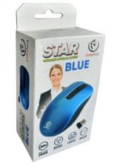 REBELTEC Myš optická Star bezdrátová 1600 DPI modrá