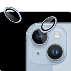 Safírové ochranné sklo pro iPhone 14 /14 Plus, 0.3 karátové, modrá + certifikát GIA