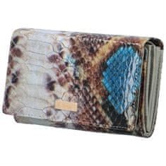 Patrizia Pepe Luxusní dámská kožená peněženka Fahima, hadí vzor