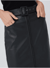 Salsa Collection Černá pouzdrová koženková sukně Salsa Jeans Secret Glamour XS-S