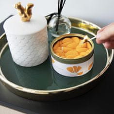 CandleCan Svíčka ve tvaru loupaných mandarinek