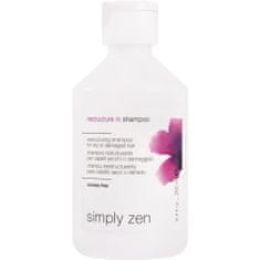 Simply Zen Restructure In Shampoo - restrukturalizační šampon pro suché a poškozené vlasy s barvením a kadeřnickými kúrami, 250 ml