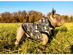 Maximin Zateplená softshellová bunda pro psa, nepromokavá - vzor "jeleni", velikost L