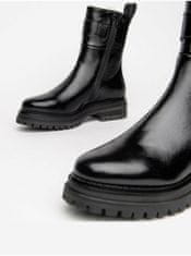 NeroGiardini Černé kožené chelsea boty Nero Giardini 37