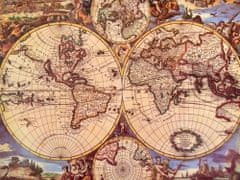 JOKOMISIADA Puzzle starožitné Mapy světa ZA3963