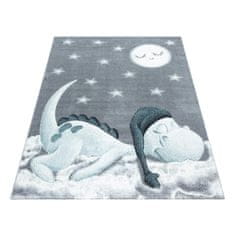 Oaza koberce Dětský koberec Bambi Spící dudlík modrý 80 cm x 150 cm