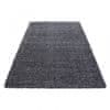 Oaza koberce Šedý huňatý koberec 140 cm x 200 cm