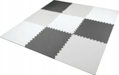 Matadi  Pěnové puzzle Odstíny šedé s okraji (58x58)