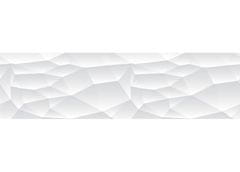 AG Design Samolepící bordura 3D Bílý abstrakt 5 m x 13,8 cm, WB 8233
