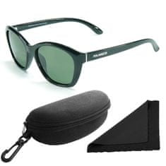 Polarized Brýle sluneční 206 - obroučky černé / skla tmavá / polarizační skla / pouzdro a utěrka