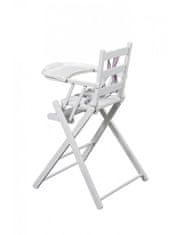 Combelle  Skládací jídelní židlička bílá