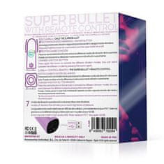 Dhalia Bullet Vibrator (Purple), silný vibrátor s dálkovým ovladačem