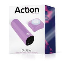 Dhalia Bullet Vibrator (Purple), silný vibrátor s dálkovým ovladačem