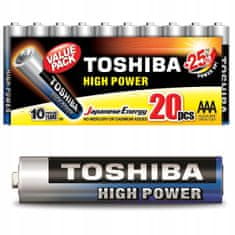 Basic Alkalické baterie TOSHIBA FINGERS LR03 AAA 40 ks
