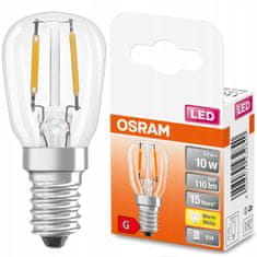 Osram LED žárovka E14 T26 2,2W = 10W 110lm 2700K Teplá bílá FILAMENT