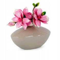 Anlux Dekorativní keramická váza na kávu s mlékem 17 cm