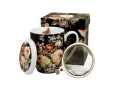 Duo Porcelanový hrnek na čaj s infuzerem WARDA 380ml v dárkové krabičce