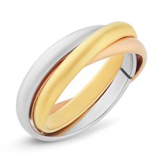 Troli Ocelový tricolor prsten KRS-247 (Obvod 57 mm)