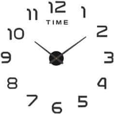 HADEX Nástěnné samolepicí hodiny, 60-130cm, černé