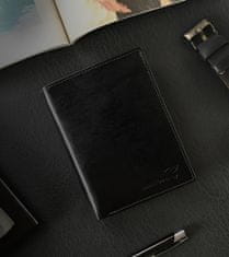 RONALDO Pánská kožená peněženka se zabezpečením RFID Janov černá, červená univerzální