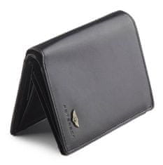 Peterson Pánská kožená peněženka se zabezpečením RFID Harrington černá univerzální