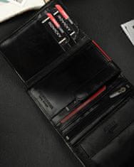 RONALDO Kožená peněženka se zapínáním a RFID systémem
