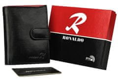 RONALDO Pánská kožená peněženka se zabezpečením RFID Salo černá univerzální