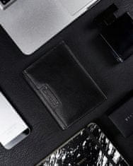 RONALDO Pánská kožená peněženka se zabezpečením RFID Raseborg černá univerzální