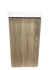 Stolkar Koupelnová skříňka s umyvadlem OIA 40 cm dub sonoma